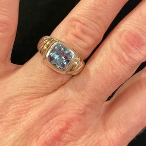 David Yurman Blue Topaz Ring